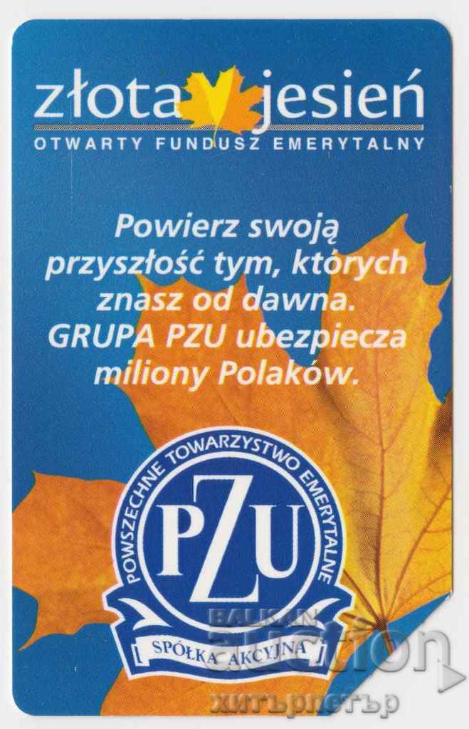 Phonecards Poland Gold Fall 25 1999