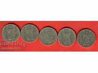 SUEDIA SWEDEN colecție de 5 buc x 1 Coroană ani diferiți