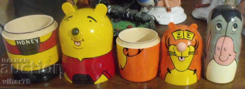 Παράδοση Ματρούσκα RARE ΜΟΝΤΕΛΟ από τέσσερα μέρη