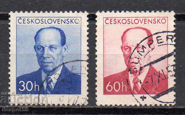 1953. Чехословакия. Президент Запотоцки - комунист, политик.