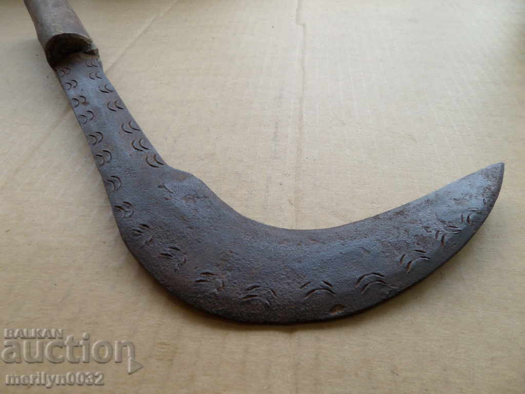 Old handmade knife, wrought iron - 6 Old handmade knife, wrought iron - 6