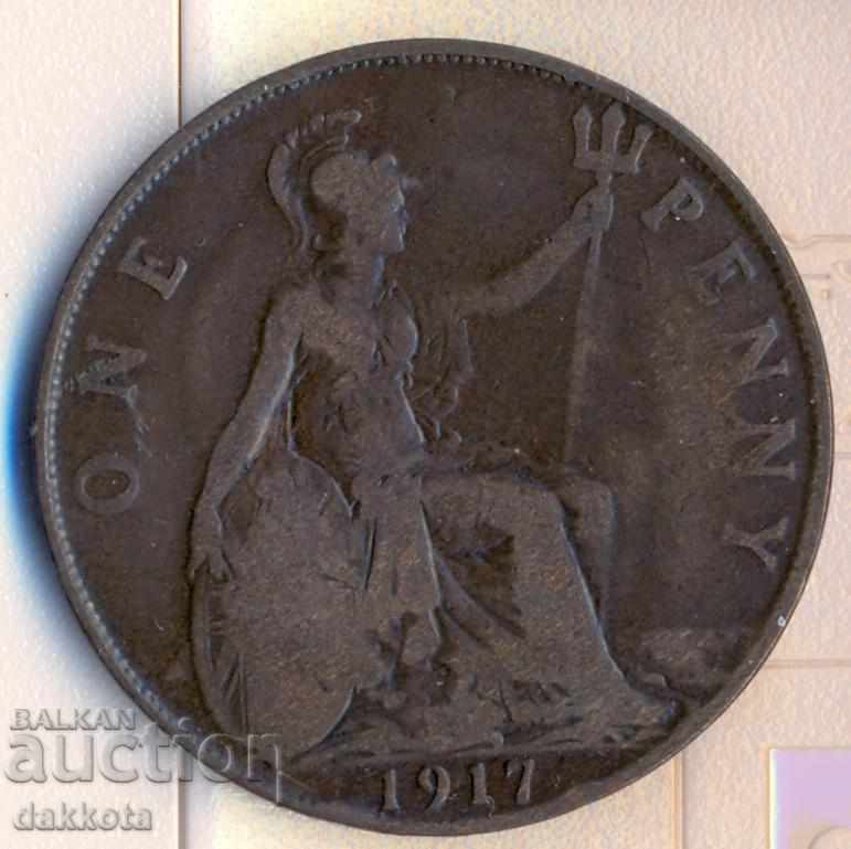 Marea Britanie penny 1917