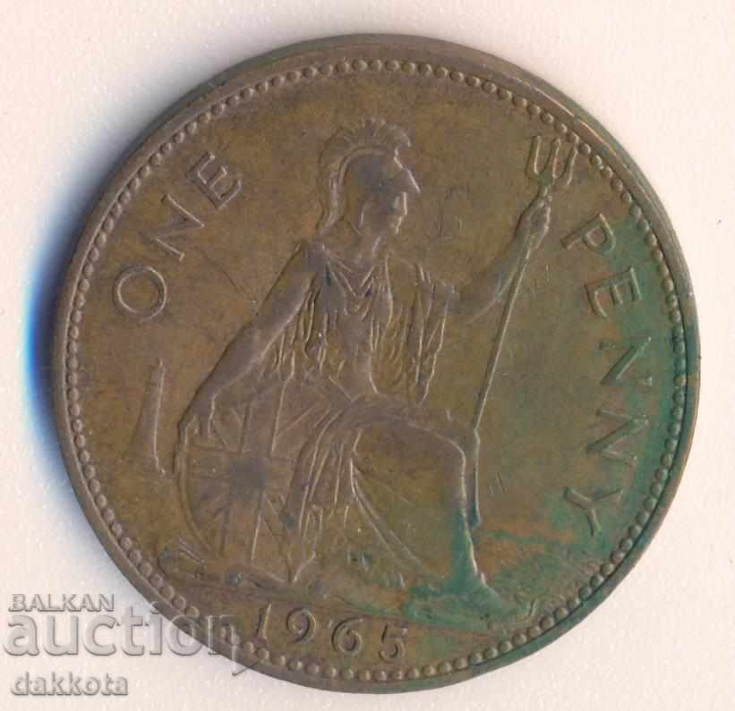 UK penny 1965