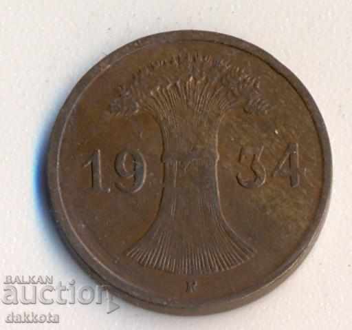 Germany Reichsphenig 1934f with price 2.00 BGN | € 1.02 Germany Reichsphenig 1934f with price 2.00 BGN | € 1.02