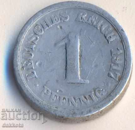 Germany pfenig 1917f with price 2.00 BGN | € 1.02 Germany pfenig 1917f with price 2.00 BGN | € 1.02