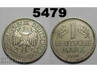 Германия 1 марка 1950 J ФРГ XF отлична монета