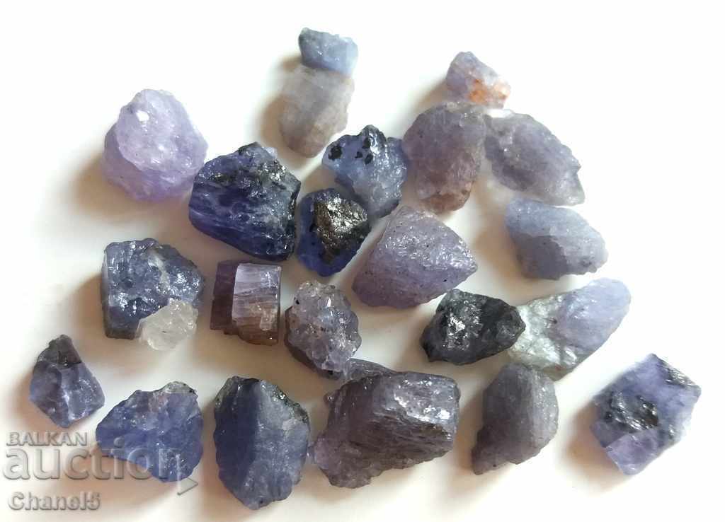 NATURAL UNIQUE TANZANITIS - 38.15 carats with price 34.00 BGN | € 17.38