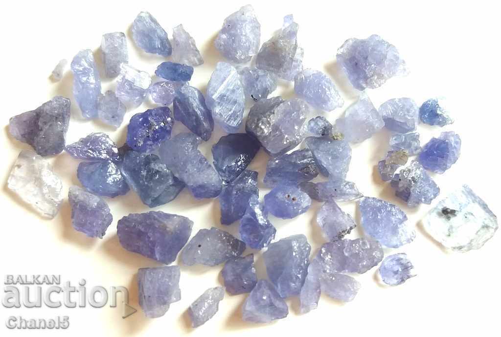 NATURAL UNIQUE QUALITY TANZANITIS - 58.30 carats with price 52.00 BGN | € 26.59 NATURAL UNIQUE QUALITY TANZANITIS - 58.30 carats with price 52.00 BGN | € 26.59