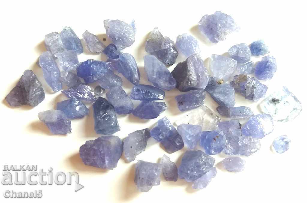 Auction NATURAL UNIQUE QUALITY TANZANITIS - 58.30 carats Auction NATURAL UNIQUE QUALITY TANZANITIS - 58.30 carats