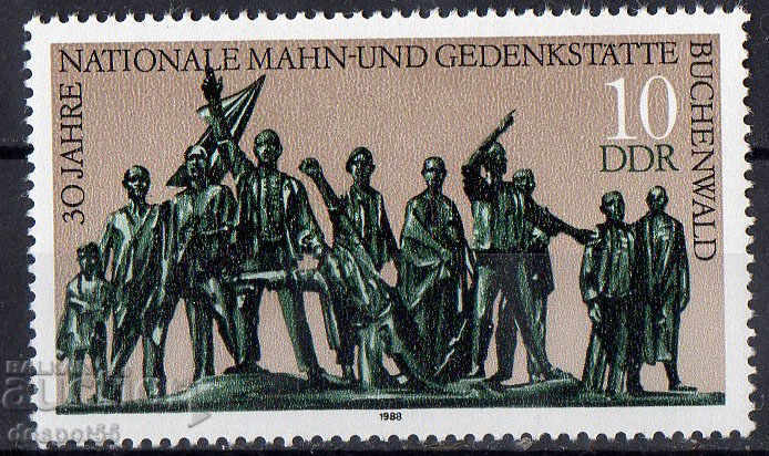 1988. GDR. The monument in Buchenwald.
