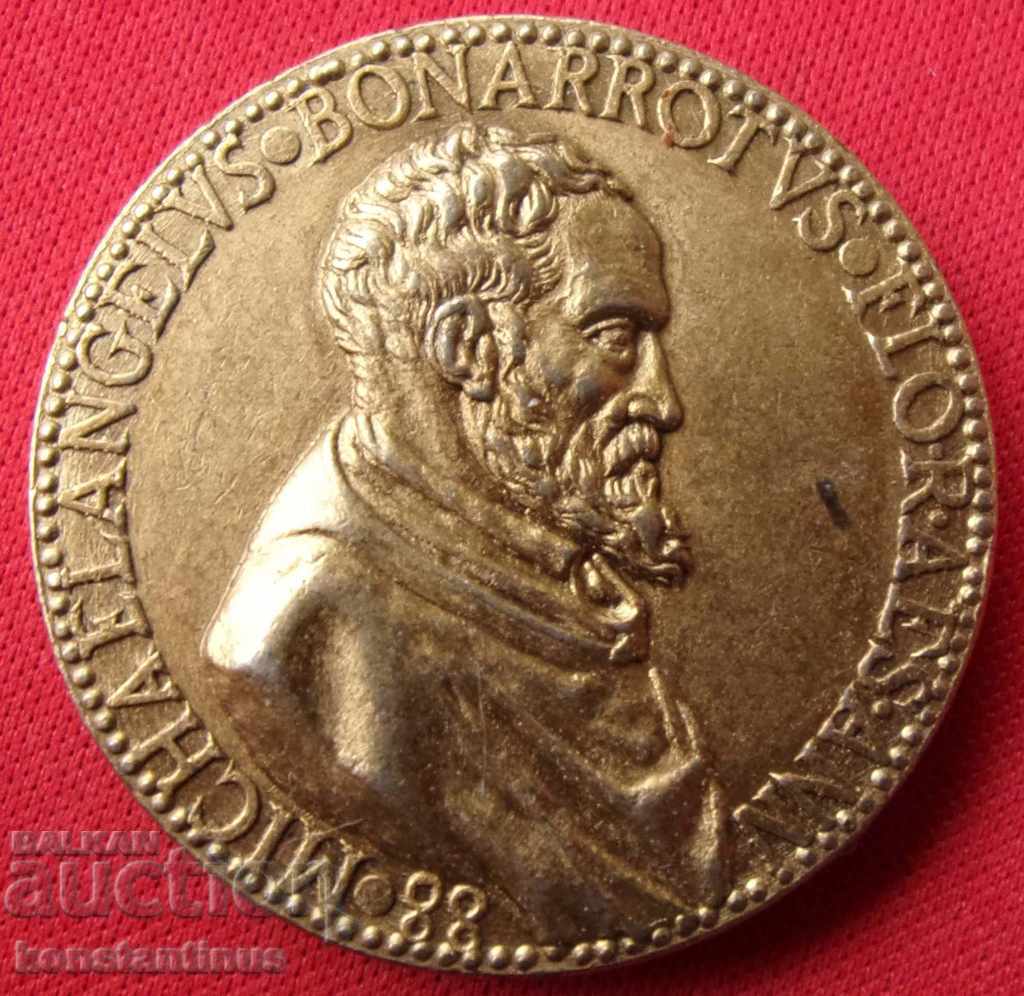 Италия Жетон 1851 Микеланджело 25гр.40мм.Very Rare с цена € 53.69 | 105.01 лв.