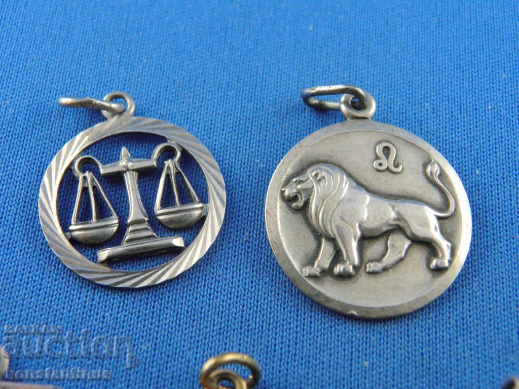 Livrarea 7 x argint colier diferite motive horoscop Livrarea 7 x argint colier diferite motive horoscop