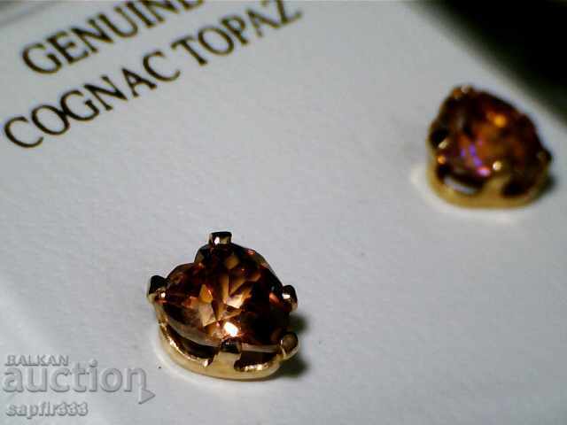 Δημοπρασία Imperial Topaz - χρυσά σκουλαρίκια Δημοπρασία Imperial Topaz - χρυσά σκουλαρίκια