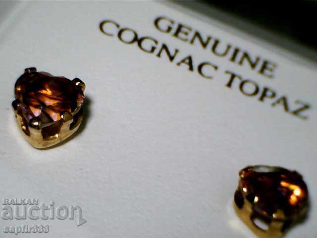 Imperial Topaz - χρυσά σκουλαρίκια - 6 Imperial Topaz - χρυσά σκουλαρίκια - 6