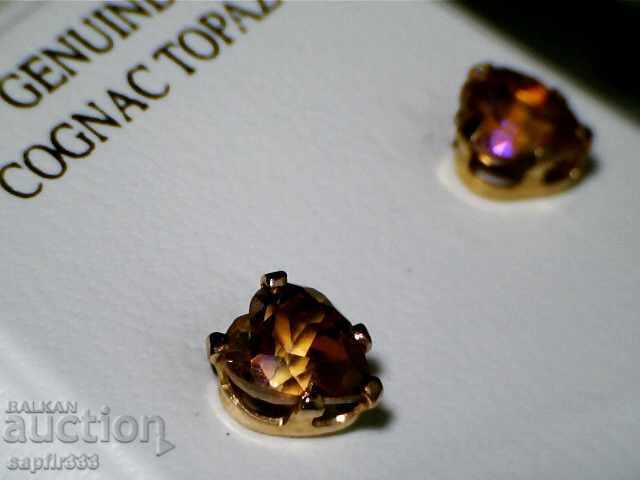 Imperial Topaz - χρυσά σκουλαρίκια Imperial Topaz - χρυσά σκουλαρίκια