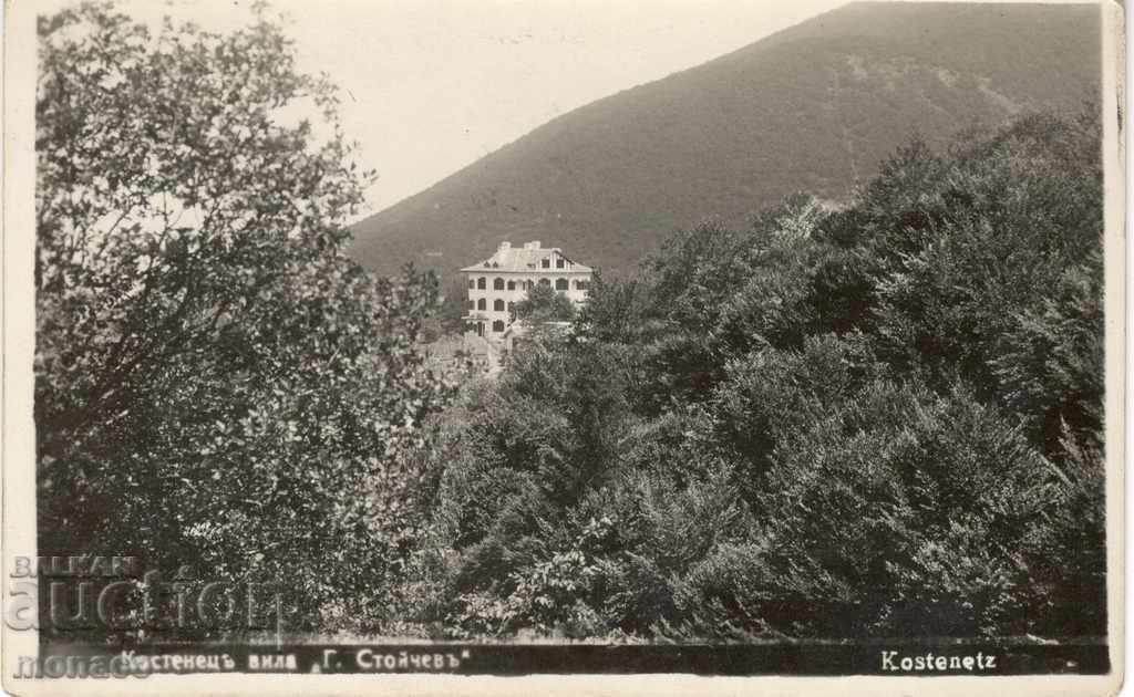 Antique card - Kostenets, Villa "G. Stoychev"