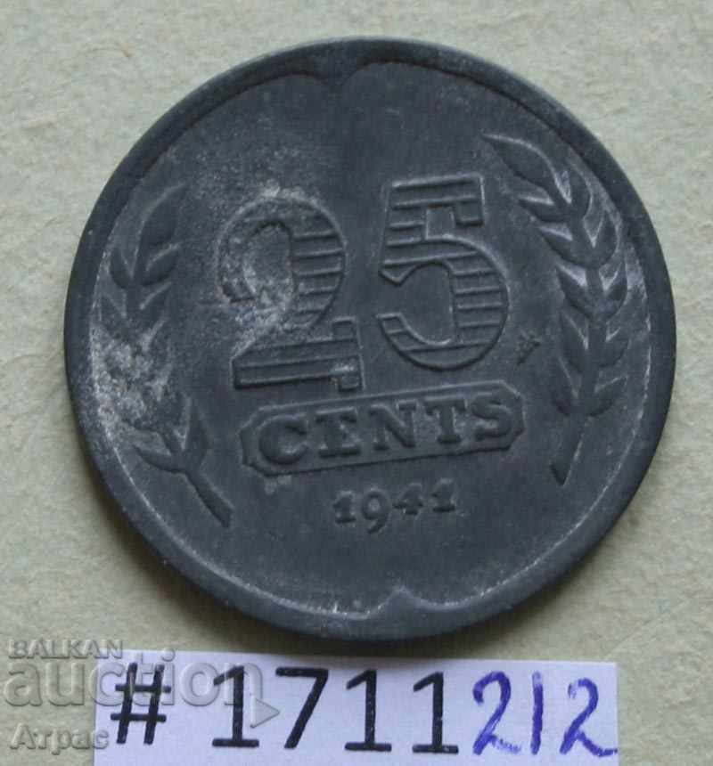 25 cents 1941 Netherlands