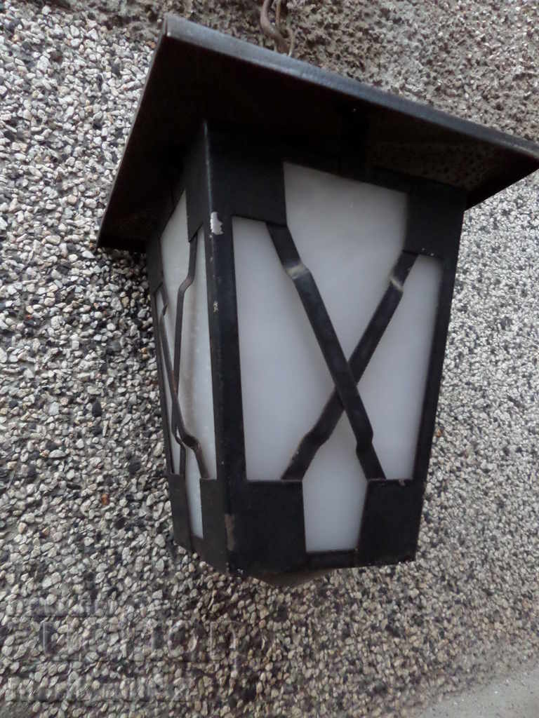 Old electric lantern lamp lampshade chandelier NRB 80s with price 89.00 BGN | € 45.50