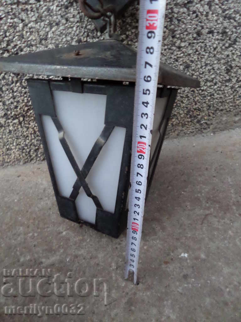 Old electric lantern lamp lampshade chandelier NRB 80s - 5