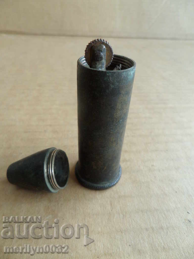 Auction Gasoline lighter cartridge for trenchwork First World WW1 Auction Gasoline lighter cartridge for trenchwork First World WW1
