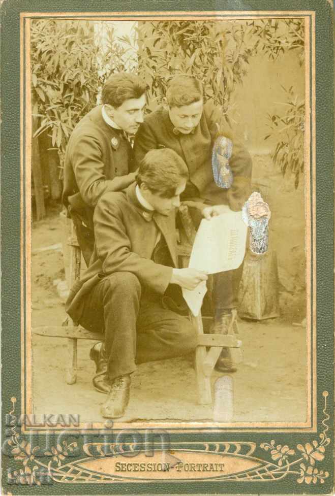 СТАРА ФОТОГРАФИЯ - 1906 - КАРТОН - СВИЩОВ - S014