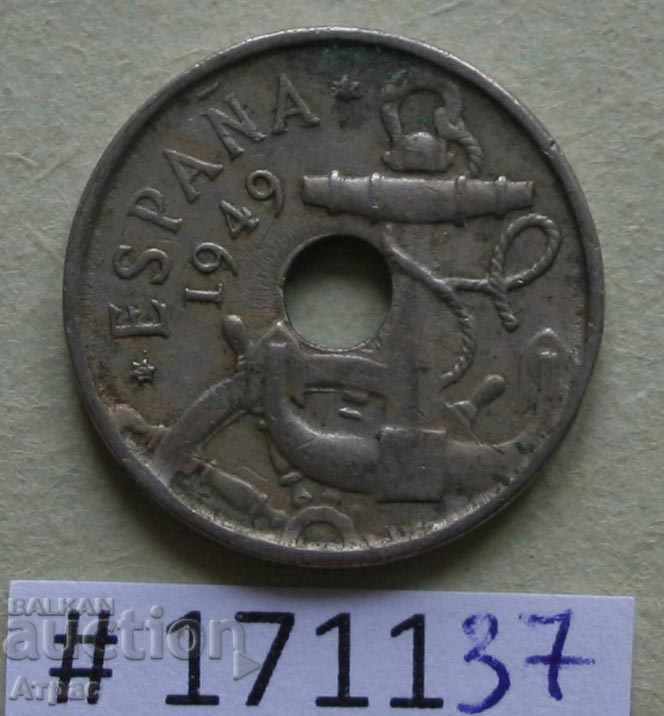 50 tsentimos 1949 στην Ισπανία με τιμή € 0.77 | 1.51 BGN