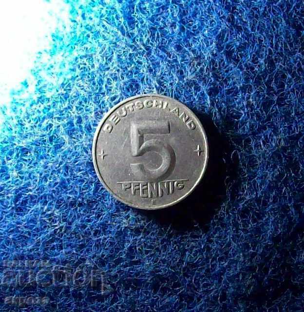 5 pfennigs 1953 / E GDR
