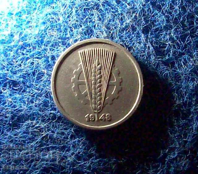 10 pffing 1948 / A GDR with price 3.00 BGN | € 1.53 10 pffing 1948 / A GDR with price 3.00 BGN | € 1.53