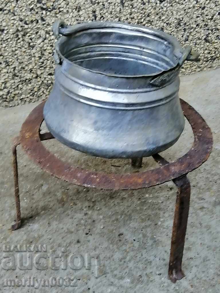 Old copper kettle, copper boiler, boiler, copper vessel - 6