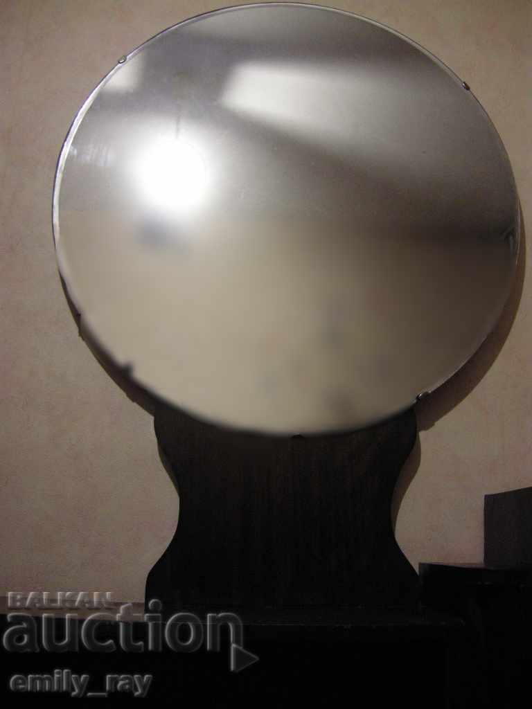 Delivery of Old antique dressing table with round mirror, cupboard and showcase Delivery of Old antique dressing table with round mirror, cupboard and showcase