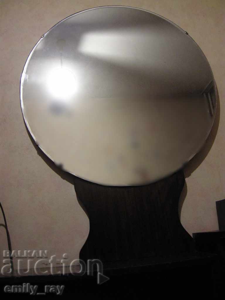 Old antique dressing table with round mirror, cupboard and showcase - 5 Old antique dressing table with round mirror, cupboard and showcase - 5