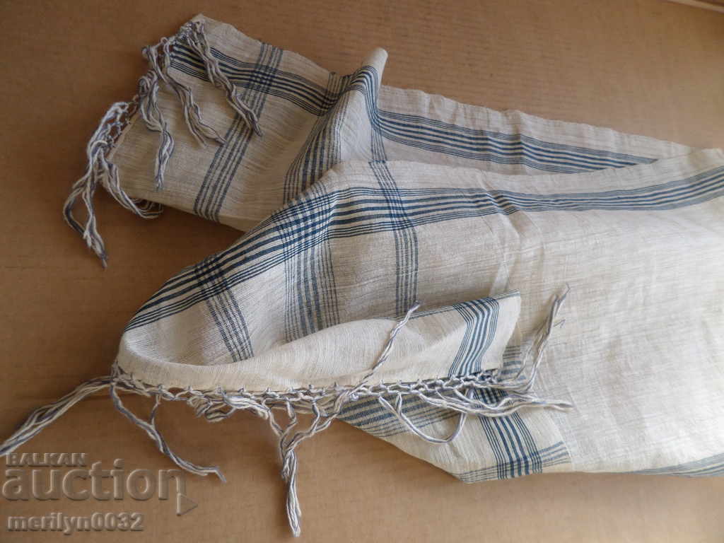 Стара ръчно тъкана кърпа кенар бродерия - 6 Стара ръчно тъкана кърпа кенар бродерия - 6