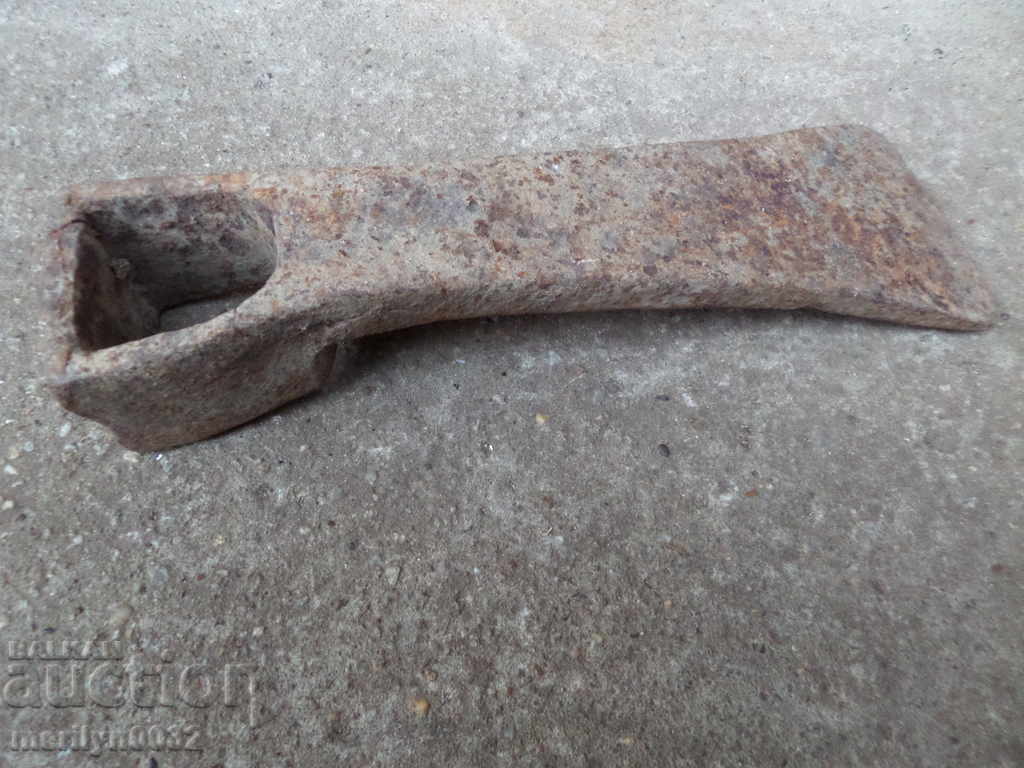 Old forged turntable, wrought iron, picking, tool, top - 7 Old forged turntable, wrought iron, picking, tool, top - 7
