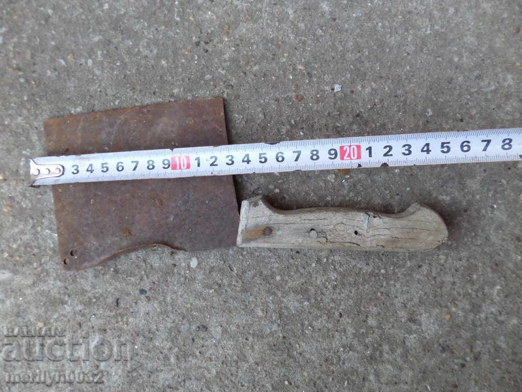 Old forged saber, ax, pole, knife, machete with price 38.00 BGN | € 19.43 Old forged saber, ax, pole, knife, machete with price 38.00 BGN | € 19.43