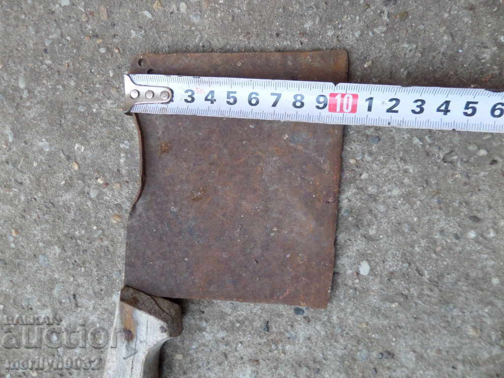 Auction Old forged saber, ax, pole, knife, machete Auction Old forged saber, ax, pole, knife, machete