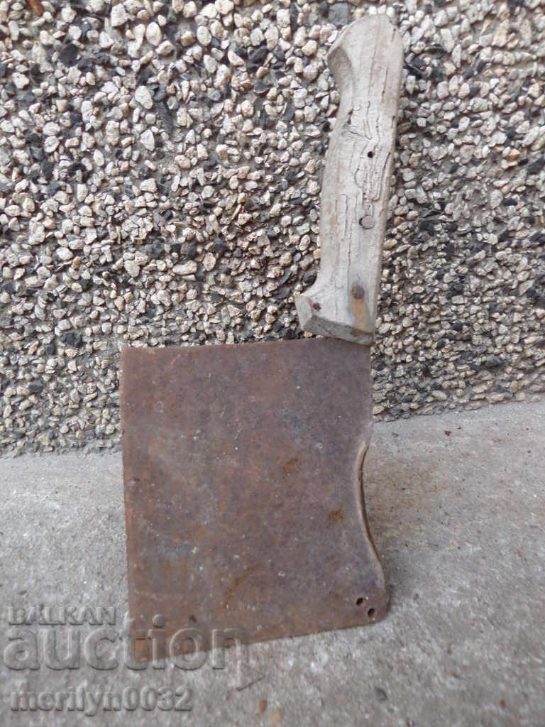 Old forged saber, ax, pole, knife, machete - 5 Old forged saber, ax, pole, knife, machete - 5