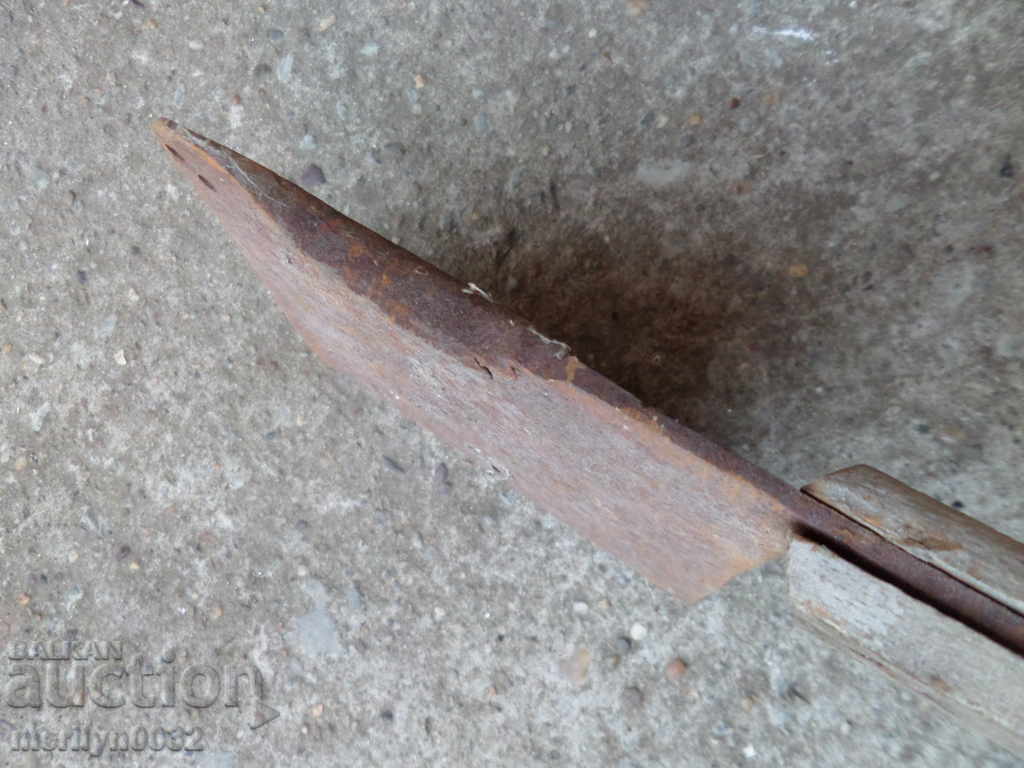 Old forged saber, ax, pole, knife, machete - 7 Old forged saber, ax, pole, knife, machete - 7