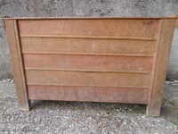 An old chest shepherd carved box for a cheiz suitcase