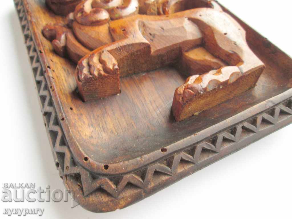 Renaissance antique wood carving wooden mini pano decoration with price 90.00 BGN | € 46.02