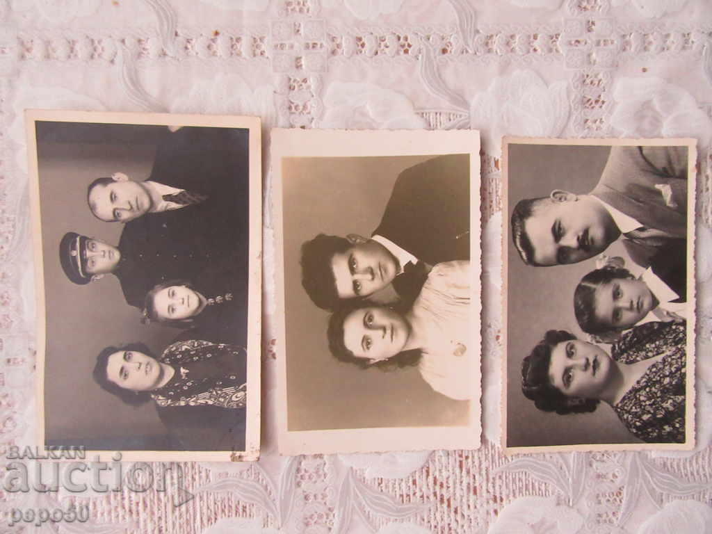 TREI FOTOGRAFII vechi familii