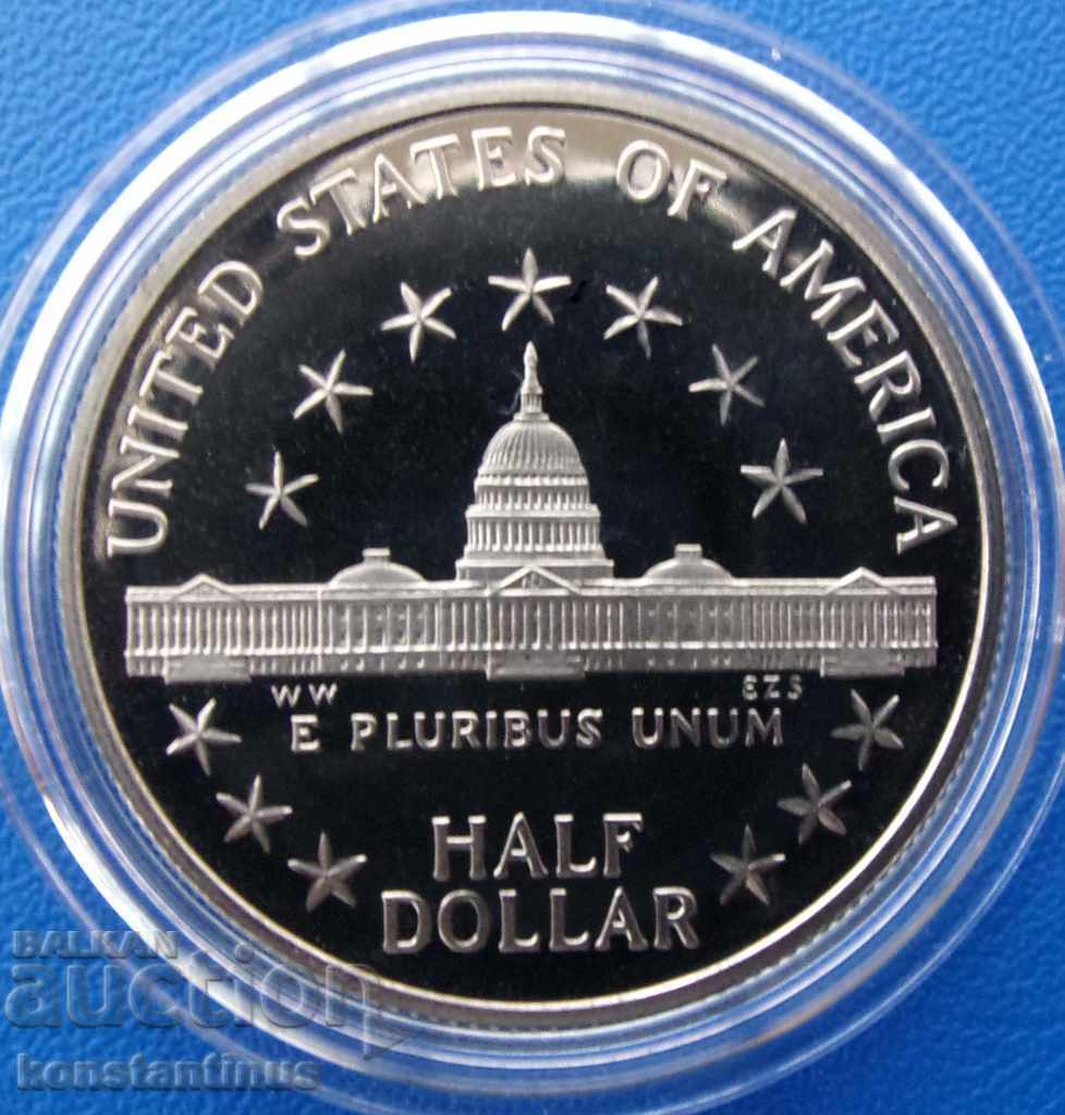 Statele Unite ale Americii ½ Dolar 1989 UNC PROOF cu preț € 15.34 | 30.00 BGN Statele Unite ale Americii ½ Dolar 1989 UNC PROOF cu preț € 15.34 | 30.00 BGN