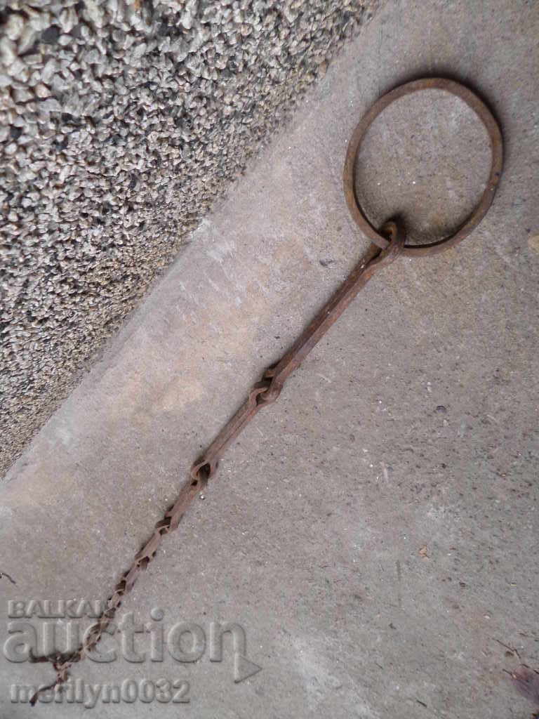 Old forged chain with hook, hearth for hearth with price 49.00 BGN | € 25.05
