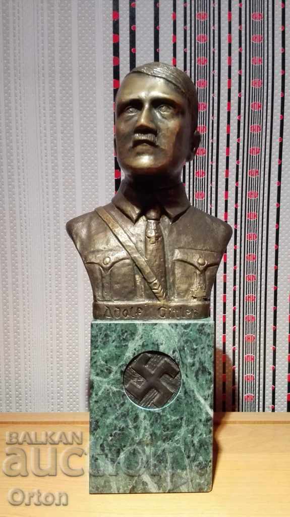 Bust of A. Hitler - bronze / granite