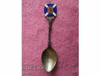 Silver Marked English Spoon with enamel 1933 Birmingham