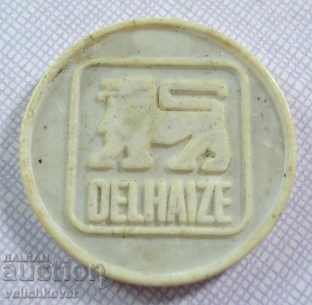 18142 България жетон верига хранителни магазини DELHAIZE