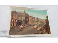 Postcard Leningrad View of Nevsky 1961