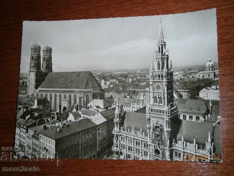 ΜΟΝΑΧΟ κάρτα Μονάχου ΓΕΡΜΑΝΙΑ Γερμανία - 1958