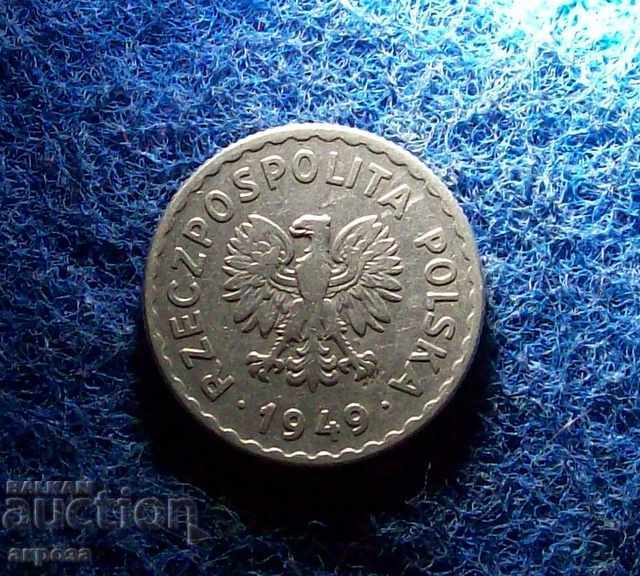 1 zloty 1949 Poland with price 1.00 BGN | € 0.51 1 zloty 1949 Poland with price 1.00 BGN | € 0.51