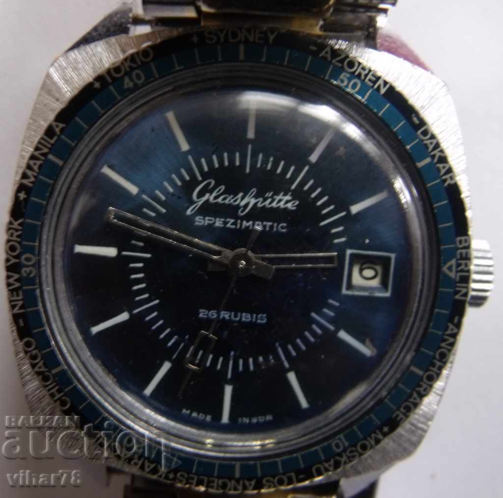 Παράδοση ΣΠΑΝΙΑ MEN ρολόι GUB-Glashutte-ΩΡΑ ΜΕ ΤΟΝ ΚΟΣΜΟ