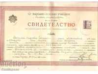 Certificat Lăsarea compartimentul IV 1940